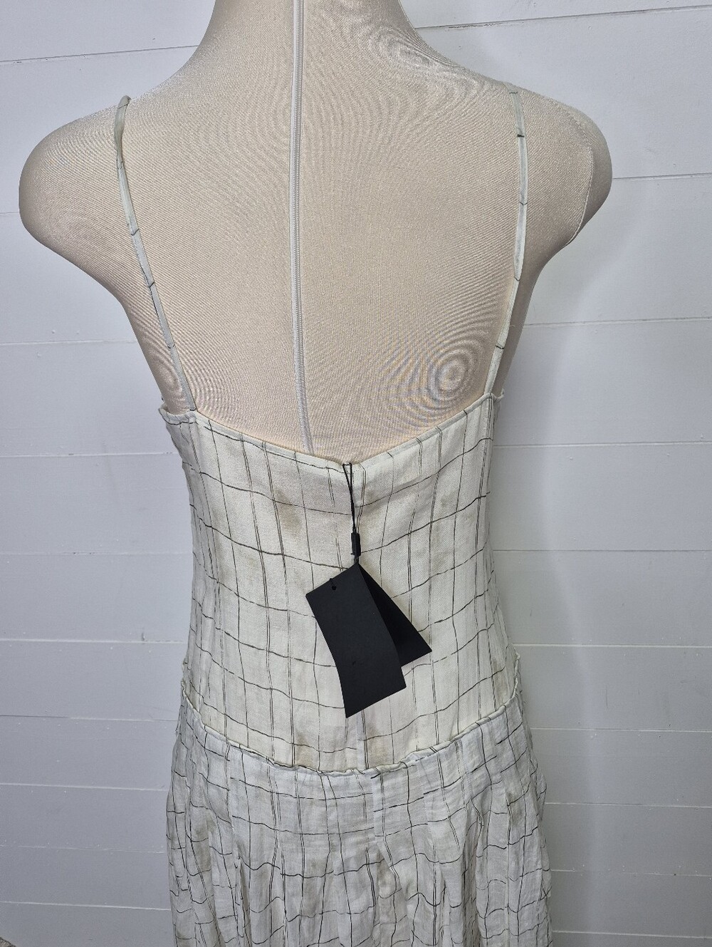 Massimo Dutti Drop Waist Midi Dress Size 2 - Picture 6 of 16